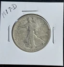 1917-D 50C Walking Liberty Half Dollar #1321