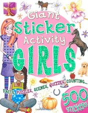 Giant Sticker Activity Girls by Miles Kelly Paperback Book The Cheap Fast Free