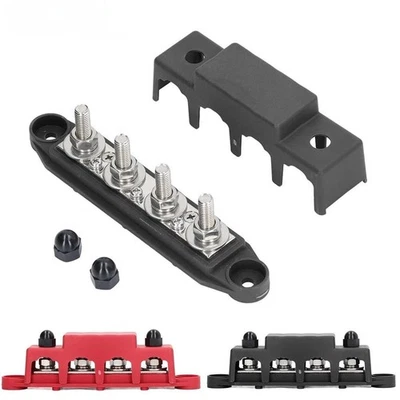 Battery Junction Block Busbar Boxes M8 Terminal Studs 250 Amp Rating Rustproof - Image 1 of 4