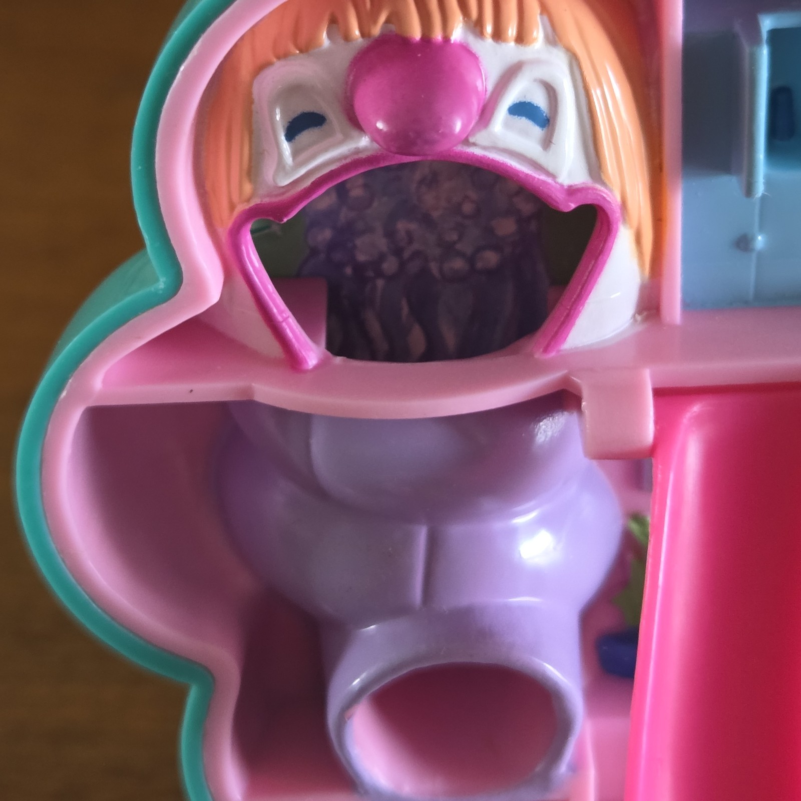 Polly Pocket Vintage Splash 'n Slide Water Park Bluebird Toys Case 2 Dolls 1990