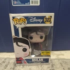Funko POP! Disney Mulan Diamond Glitter #323 Hot Topic Exclusive DAMAGED BOX
