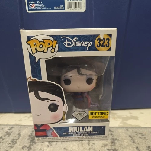 Funko POP! Disney Mulan Diamond Glitter #323 Hot Topic Exclusive DAMAGED BOX