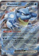 Blastoise ex Double Rare SV07: Stellar Crown 030/142 NM