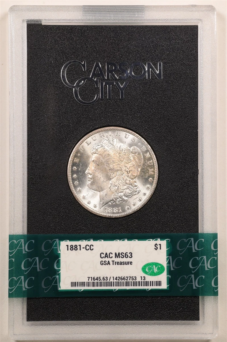 Carson City Grade MS 63 1881 Year Morgan US Dollars (1878-1921
