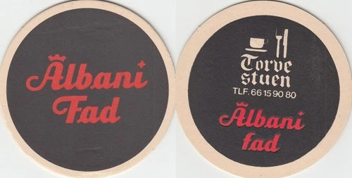 1 ALBANI FAD DENMARK BEER MAT BEERCOASTER SOUS BOCK VILTJE