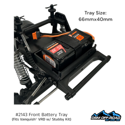 Front Battery Tray for Vanquish VRD Carbon, Kit & Stance with