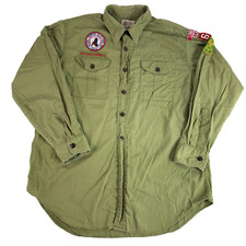 Vtg Boy Scouts of America Official Shirt Long Beach Ca Jamboree Valley Forge XL