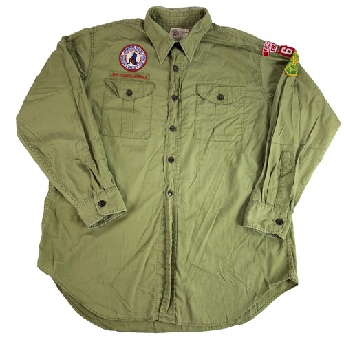 Vtg Boy Scouts of America Official Shirt Long Beach Ca Jamboree Valley Forge XL