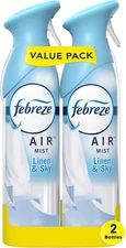 Febreze Odor-Fighting Air Freshener, Linen & Sky, 8.8 Ounce - 2 Count (Pack of 1