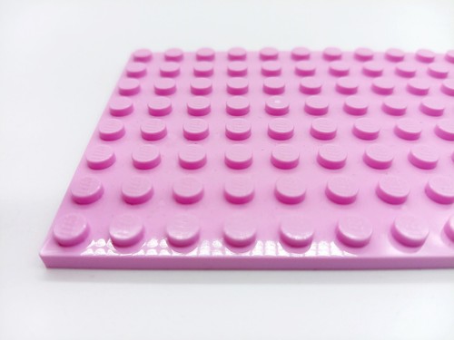 LEGO 8x16 BRIGHT PINK x 2 Base Plate 8x16 STUDS (PINS) Brand New - Picture 3 of 5