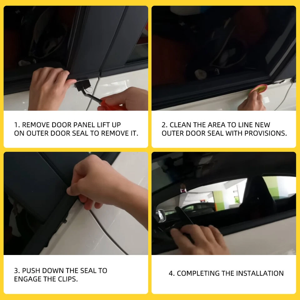 Cinturón de puerta con sellos de vidrio para ventana Nissan Navara D21 de carrocería dura 1986-97 Foto 4 de 4