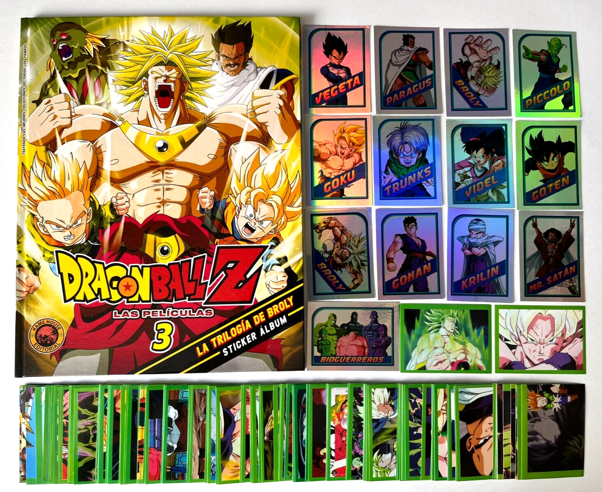 ALBUM DRAGON BALL Z Movies Vol 3 Hardcover + Full Set Sticker PERU