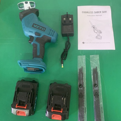 2 Battries 21V Reciprocating Saw Cordless Hand Saw Electric Wood Metal Cutter UK - Picture 11 of 11