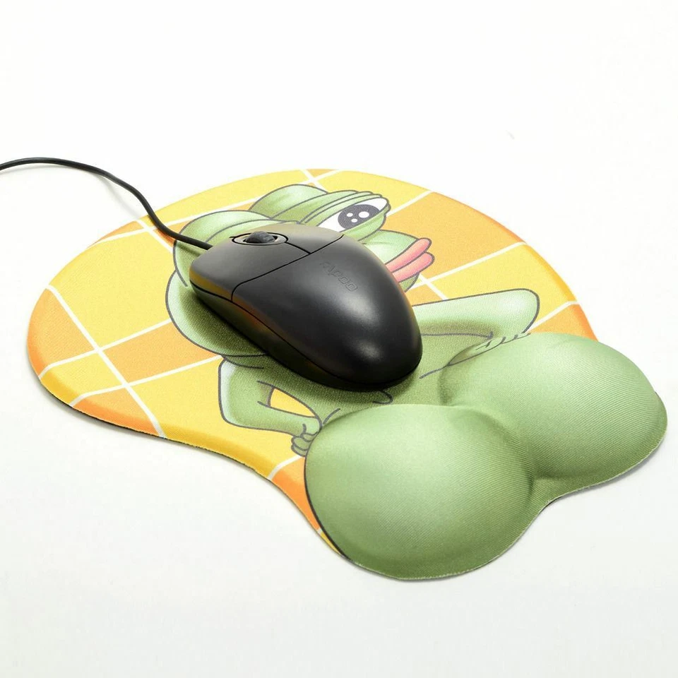 NEW Funny Sexy Soft Anime Mouse Pad Props Frog 3D Ass Mouse Mat Sad frog - Image 4 of 4