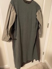 SALE COSMIC WONDER LONG SLEEVE RAMIE/LINEN/WOOL/COTTON DRESS TAUPE/BROWN O/S