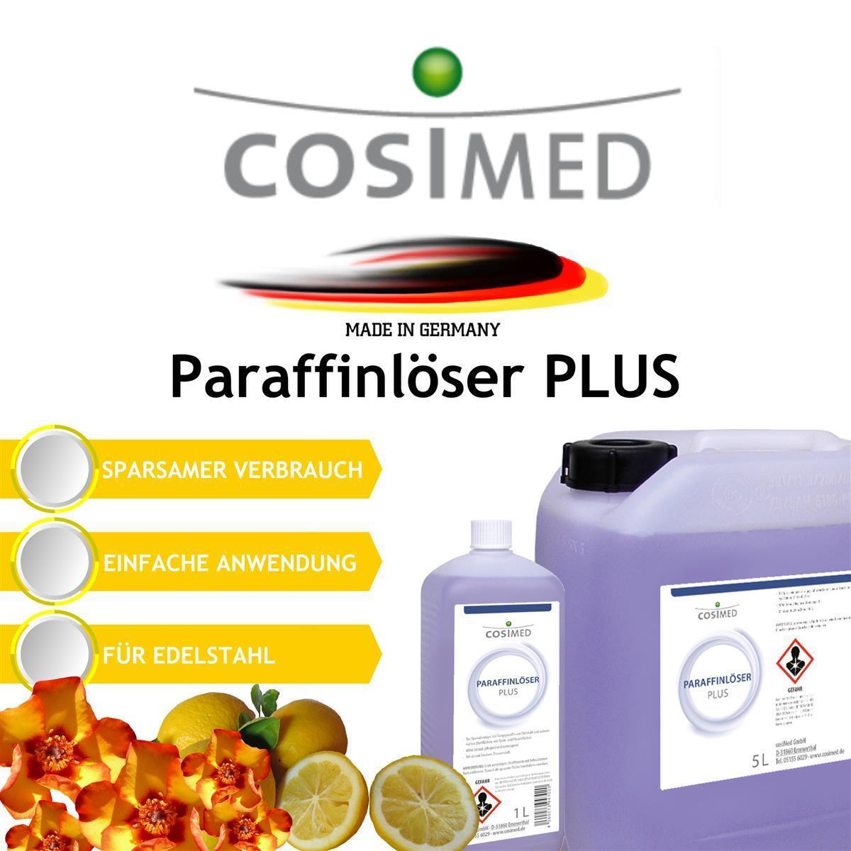 cosiMed Paraffinlöser PLUS 1 Liter Flasche Fango beugt starke Haftung vor