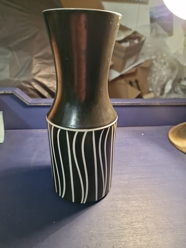 Vintage 1960s Hornsea Pottery John Clappison Tanglewood Sgraffito 982 Vase 9.1" - Picture 2 of 3