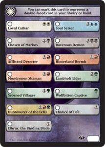 Dark Ascension Checklist Card x4 - Dark Ascension - NM-Mint, English - Dark Asce