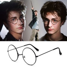 Vintage Round Eyeglass Metal Frames Concise Spectacles Solid Color Glasses