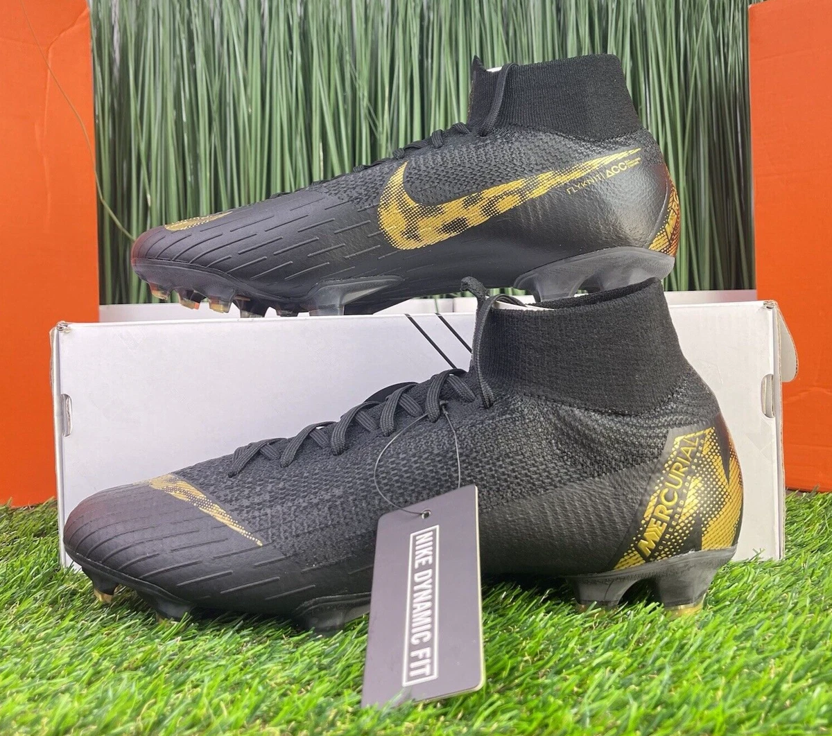 bewonderen Reiziger kust RARE Nike Mercurial Superfly 6 Elite FG Black Gold Mens Soccer Cleats  AH7365-077 | eBay