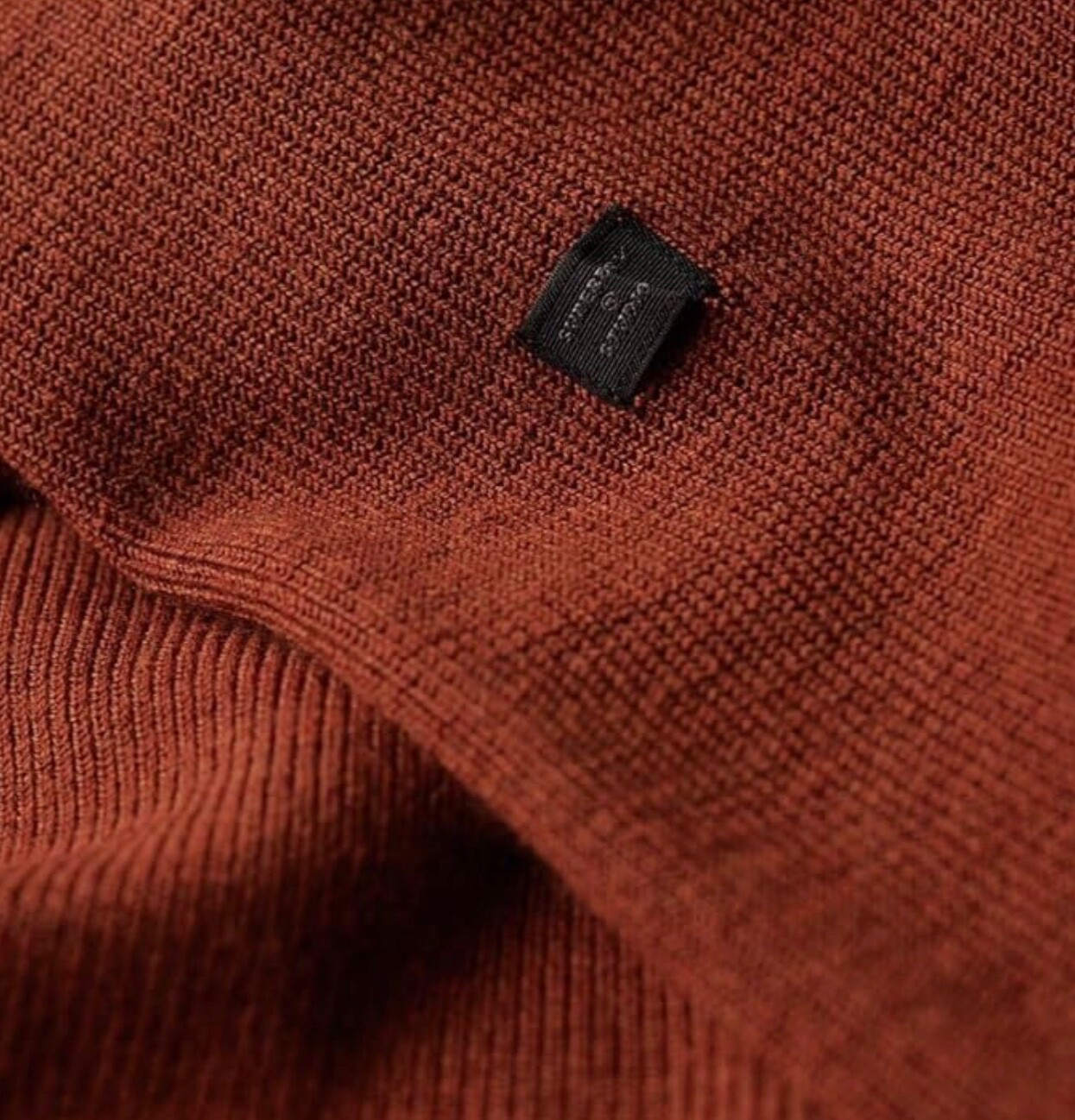 Superdry Men's Studios Merino Henley Sweatshirt SIZES S RRP 59. 99 image 3