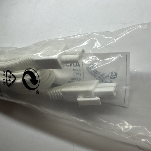 New Sealed Ikea ANSLUTA Intermediate Connection Cord, 79" White 601.199.25 - Picture 5 of 5