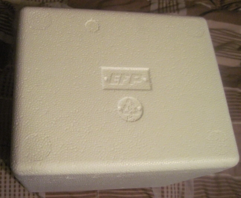 Styrofoam Shipping Box EFP Brand Cooler With Lid  6"X8"X7" Interior - Image 3 of 4