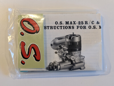 OS Max-25R/C Engine Manual, Papers, Decals