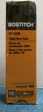 Bostitch  18 GA Brad Nail, 1 ", Qty: 3,000   (BT 1309B) FS