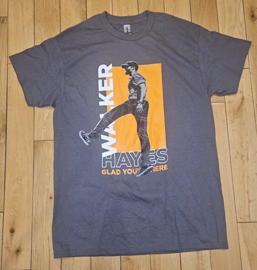 WALKER HAYES Glad You're Here Tour Concert Double Sided TShirt Adult