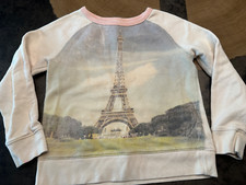 CREWCUTS COLLECTIBLE EIFEL TOWER PARIS SWEATSHIRT GIRLS SZ 8