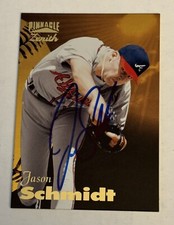 Jason Schmidt 1996 Pinnacle Zenith Authentic Signed Autograph Auto Card Braves