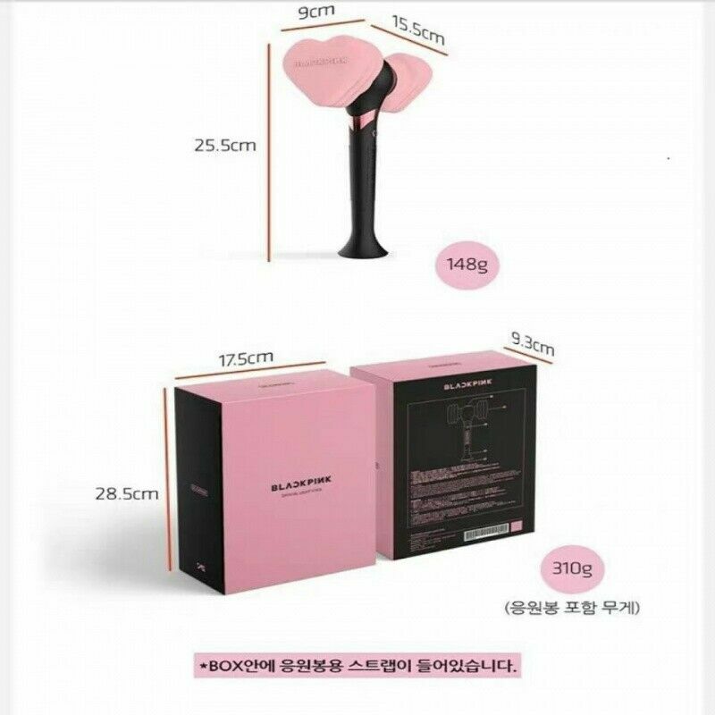 Black Pink Official LED Light Stick Concert Hand Held Lamp In