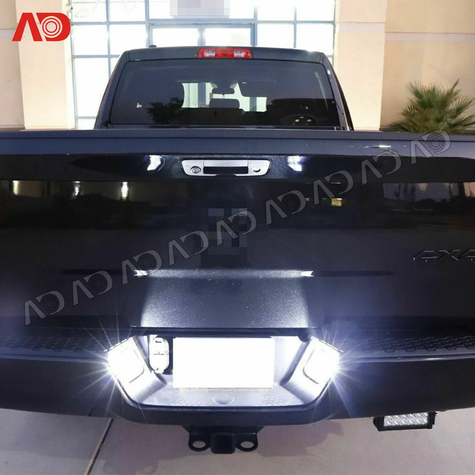 For 03-2018 Dodge Ram 1500 2500 3500 LED License Plate Lights Smoked Lamp US - Image 3 of 4