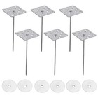 80 Pack 4 Inch Perforated Insulation Pins with Round Washers Aluminum Nails