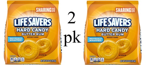 2 (pack) Life Savers Butter Rum Hard Candy Individually Wrapped, Sharing Size - Picture 4 of 11