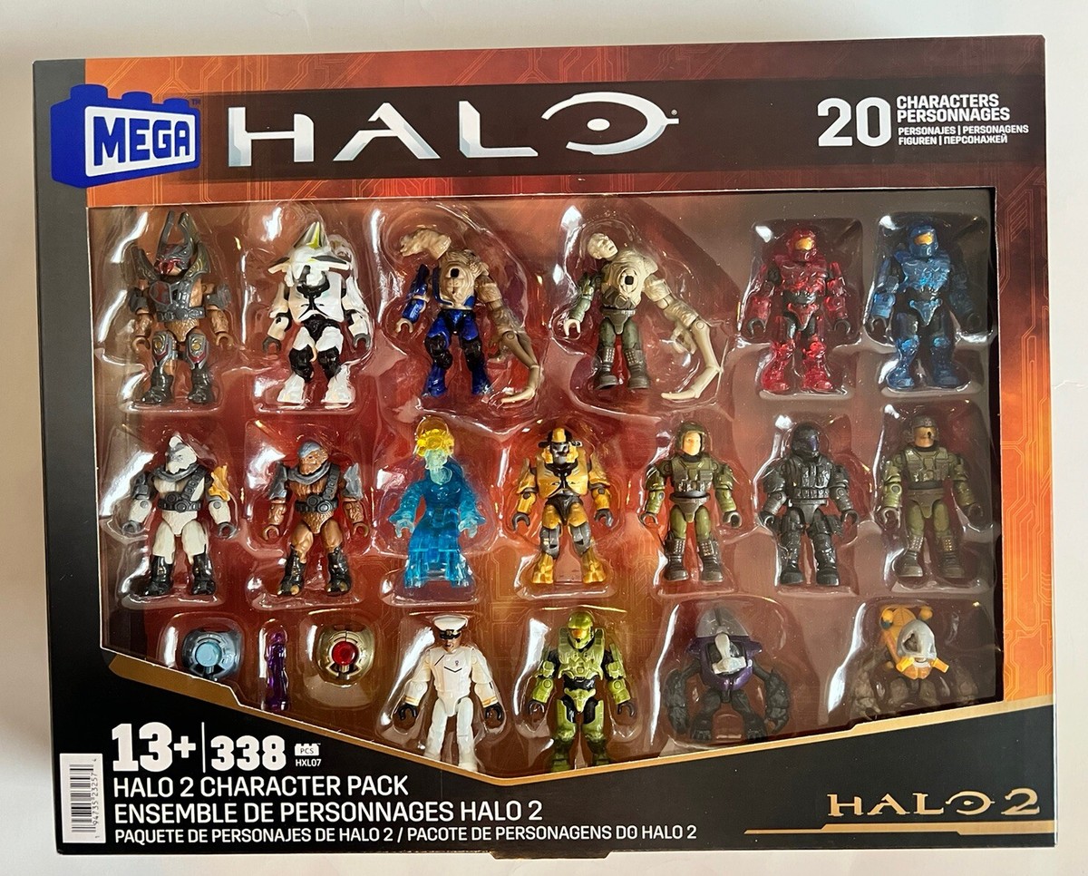 2024 MEGA Halo 2 Character Pack, 20 Characters- 338pcs HXL07 New