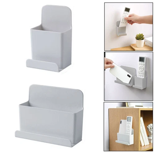 2/1Stk TV Handy Fernbedienung Halter Wandhalterung Klimaanlage.Aufbewahrungsbox^ - Picture 1 of 15