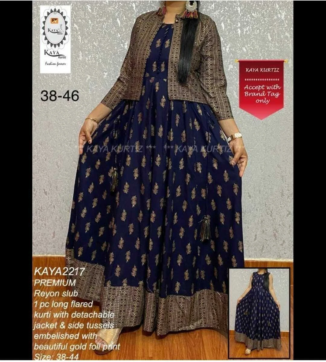 Anarkali jacket clearance kurti