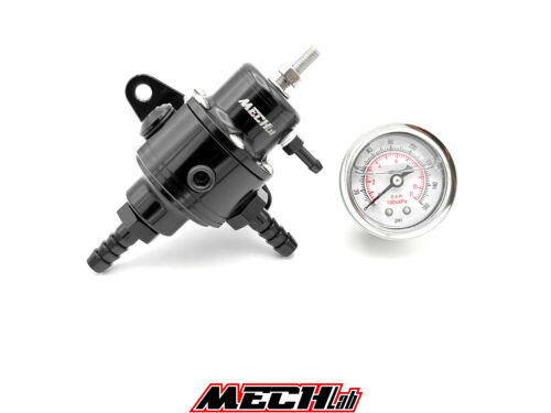 regolatore pressione benzina con raccordi AN6 MECH LAB porta tubo in gomma 8mm - Imagen 2 de 5