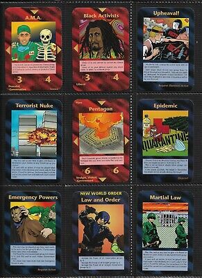 All 200 Common Set 1995 ILLUMINATI INWO Card Game New World Order NUKE  EPIDEMIC