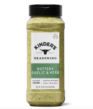 (2 Pack) Kinder's Buttery Garlic & Herb Seasoning, 21 oz EACH - FREE SHIPPING