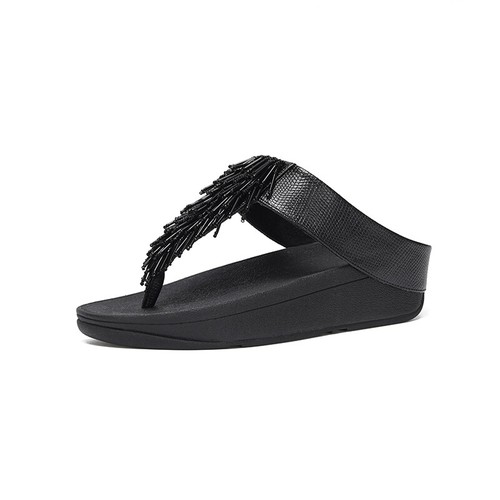 Fitflop Mujer Cuero Verano Zapatillas Borlas Sandalias Mulas Playa Plataforma Zapatos - Imagen 5 de 22