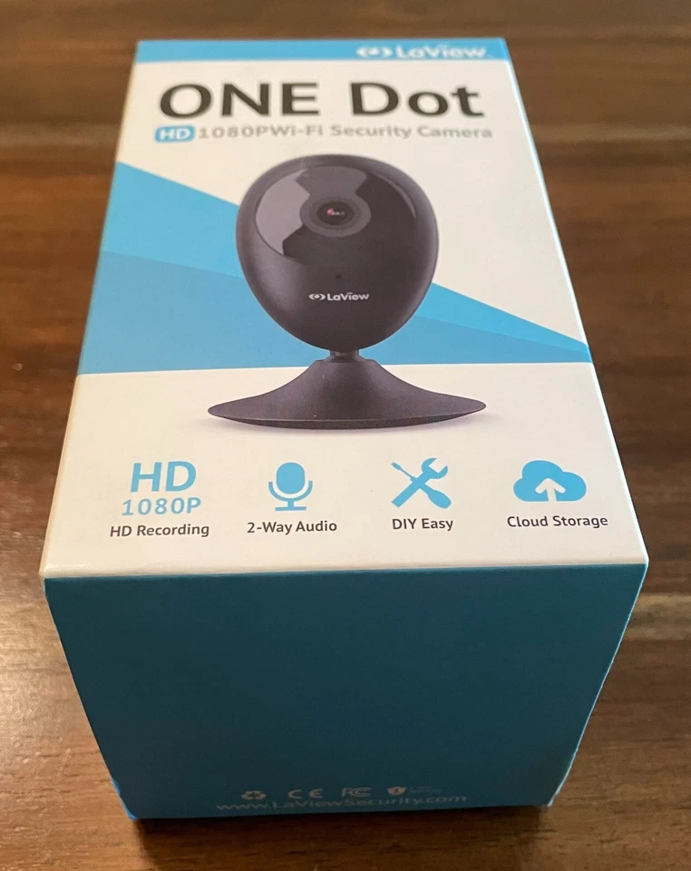 LaView ONE Dot 1080P Wireless Indoor Surveillance Camera (Black) - Image 2 of 4