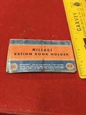 Gulf Mileage Ration Book Holder Bryant Service Station Tuscaloosa Alabama