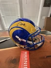 Davante Adams Signed Rams Blue Full Size Speed Replica Helmet Beckett Witness