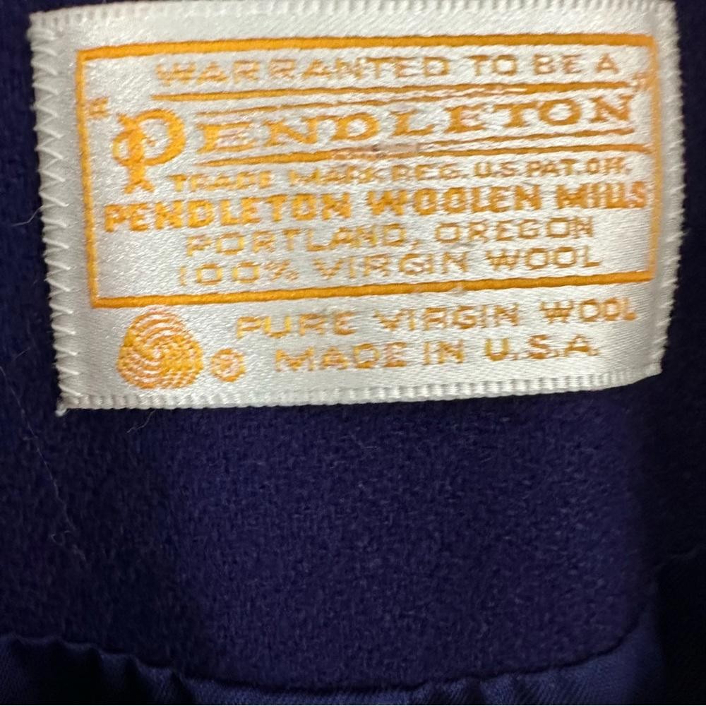 Pendleton Women’s Wool Purple Button Down Coat Si… - image 2