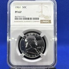 NGC PF67 1961 Proof Franklin Half Dollar 50C Silver Cert 8677477-012