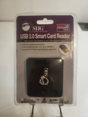 BRAND NEW SIIG USB 2.0 Smart Card Reader Black