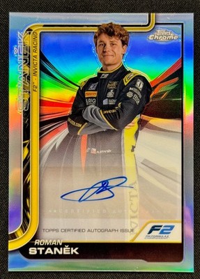 2025 Topps Chrome Formula 1 Roman Stanek #CAC-STA Autograph Refractor  